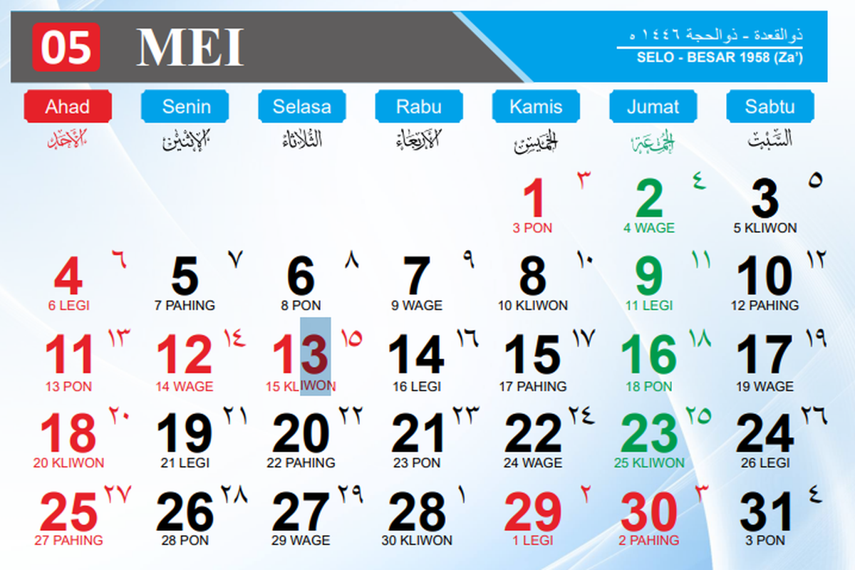 1 Mei 2025 Libur Apa Cek Tanggal Merah Di Kalender Bulan Ini