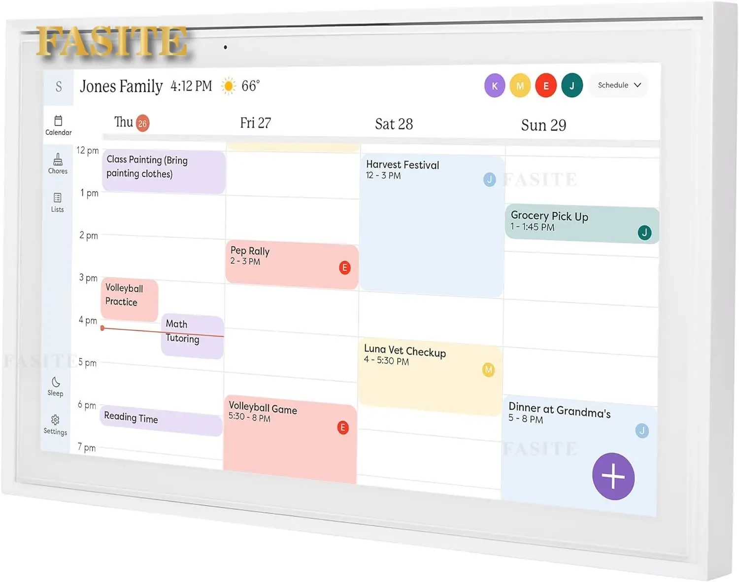 15 inch Digitale Kalender En Karweikaart Slim Touchscreen Interactief Display Voor Familieschema s Inclusief Muurbevestiging AliExpress