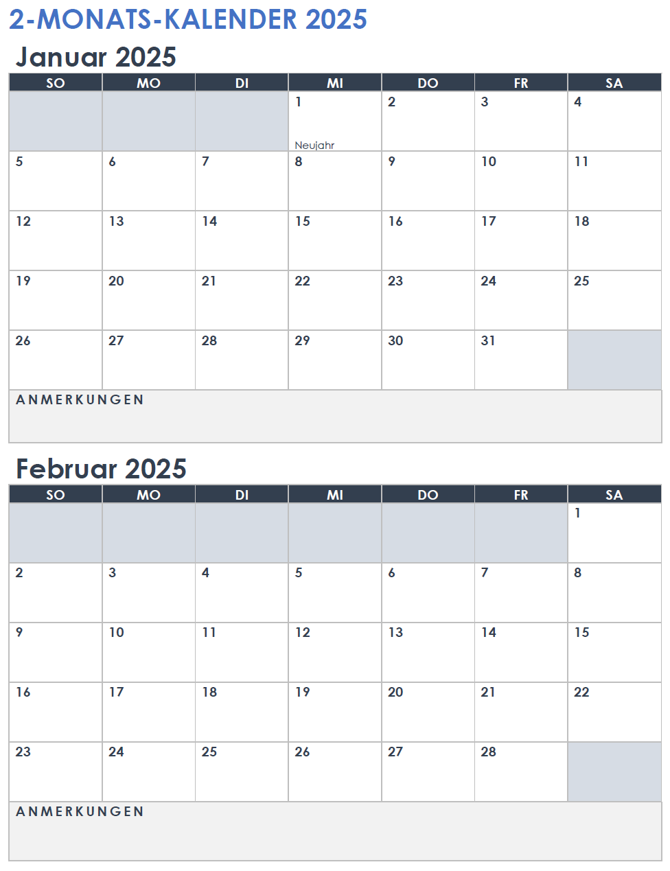Kalender Monat Zum Ausdrucken