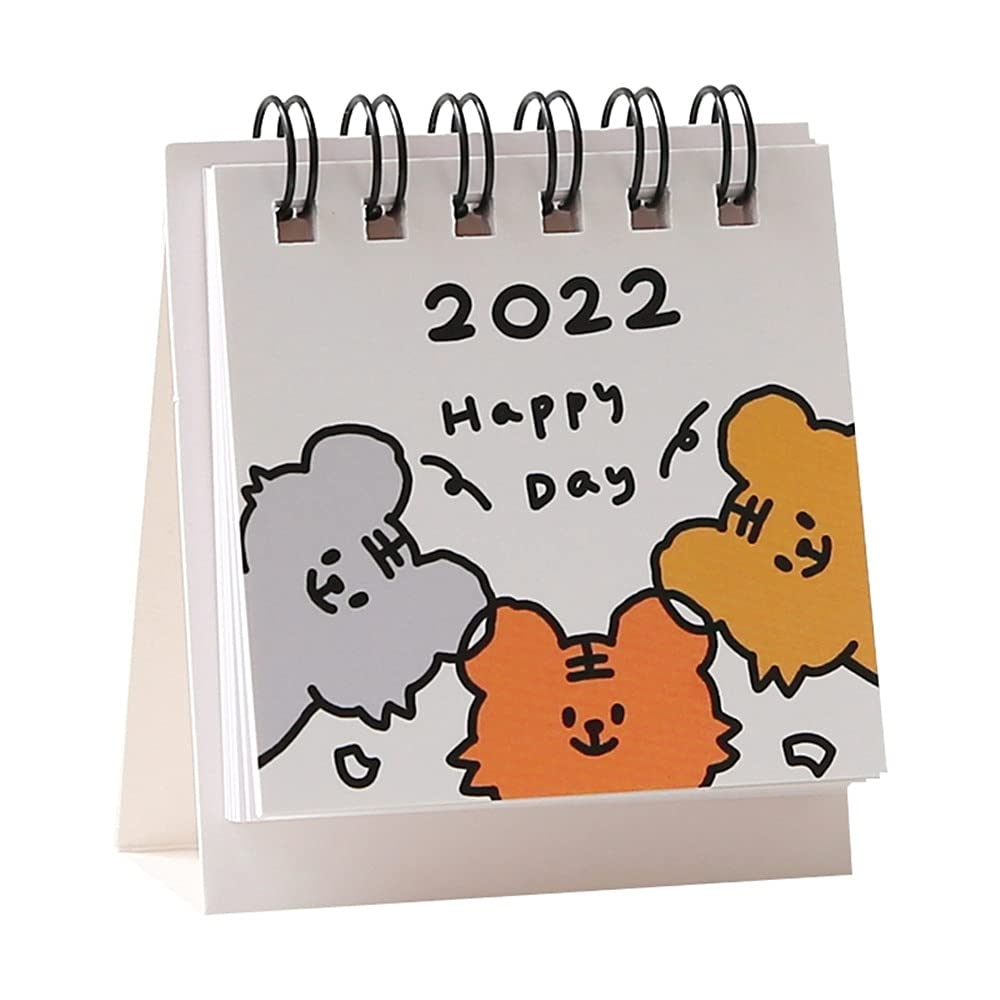 2022 Kalender Cute Tiger Desk kalender 365 Dagen Mini Desk Calendar Two Day Planner Planner Briefpapier To do Lijsten Color C Amazon nl Elektronica