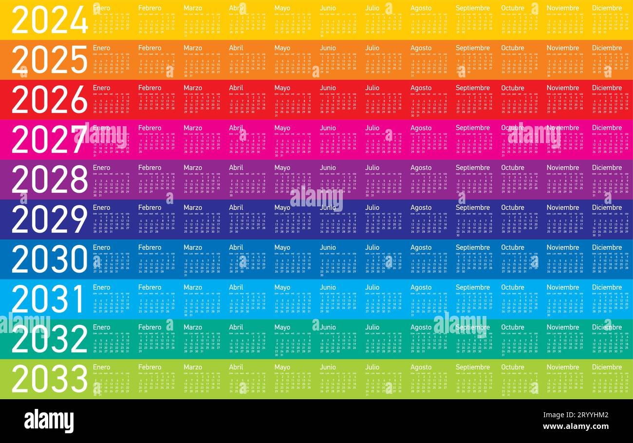 2025 Calendar Stock Vector Images Alamy