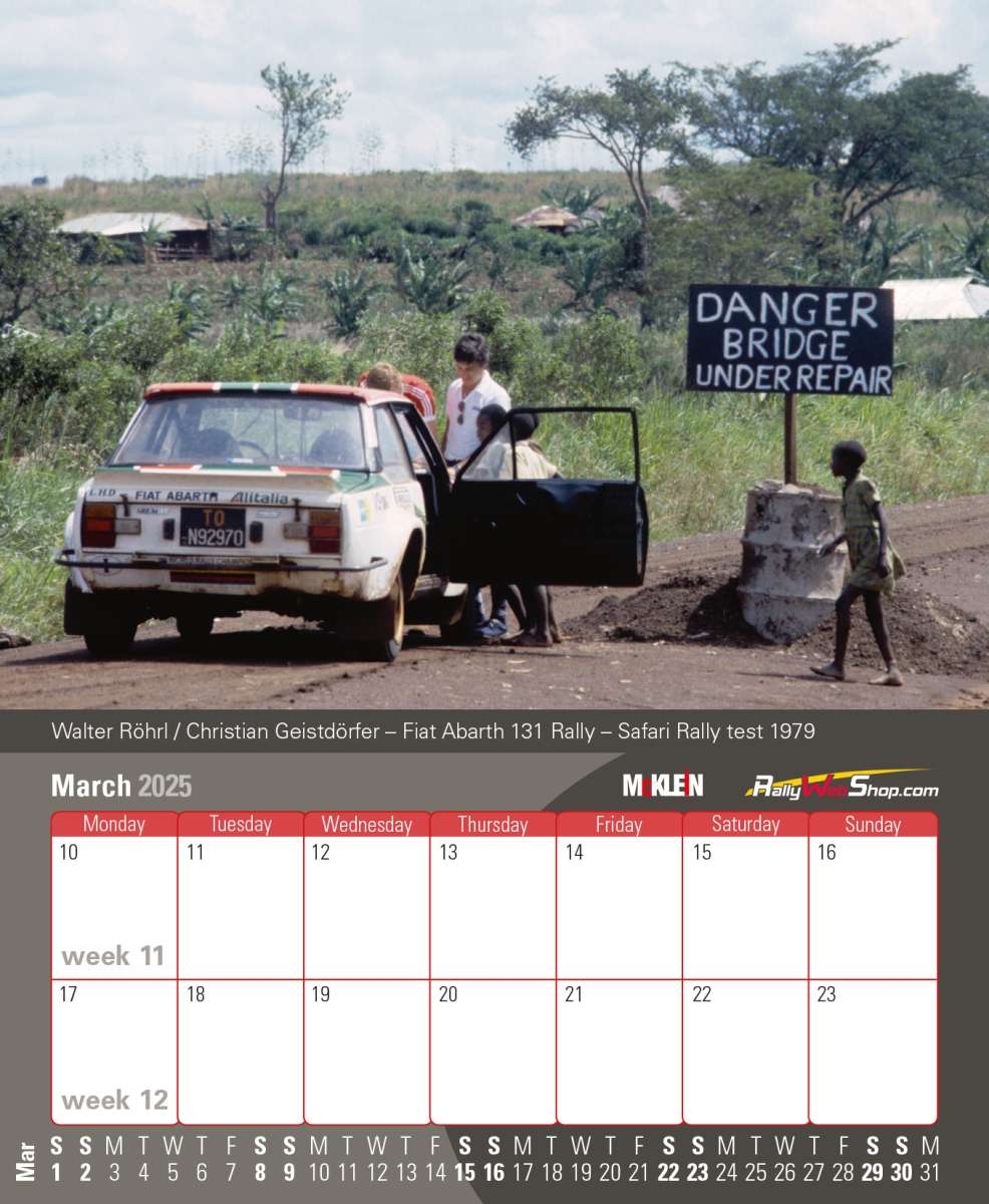 2025 Desktop Rally Kalender History Meets The Present Calendars McKlein Store RallyWebShop RacingWebShop McKlein Store
