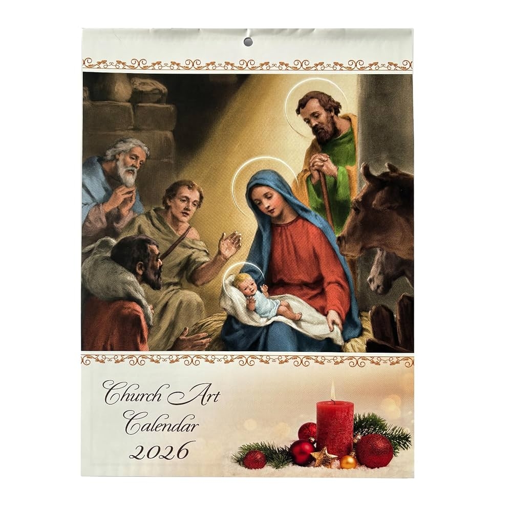 2025 Kalender Religieuze Kerk Wall Art Kalender Met Bijbelverzen En Illustraties 7353 Amazon nl Kantoorproducten
