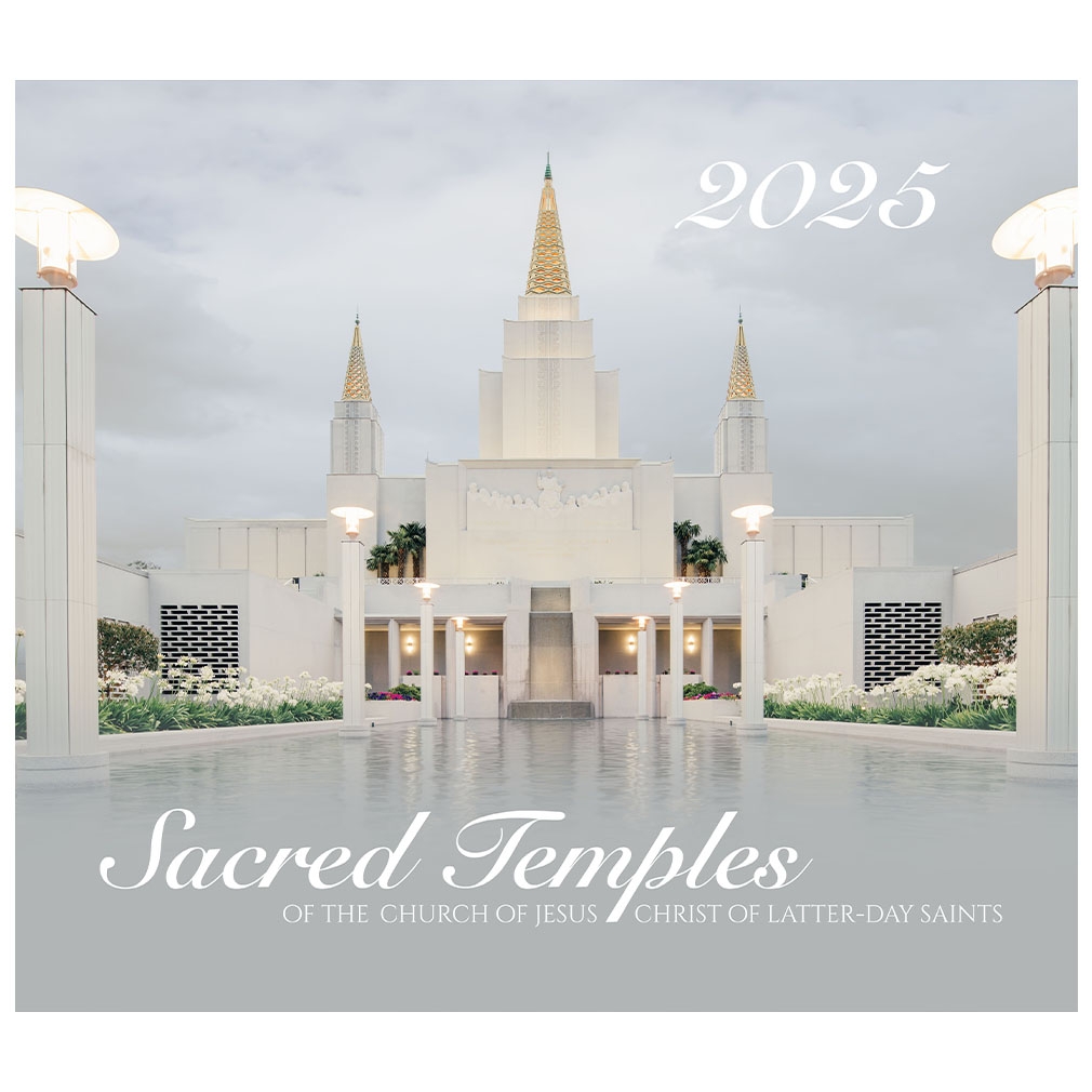 2025 Sacred Temples Calendar LDS Temple Wall Calendar