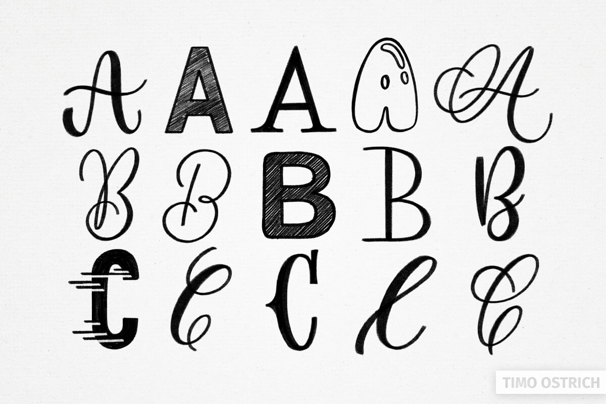 234 Handlettering Buchstaben Zum Nachmachen Sammlung 