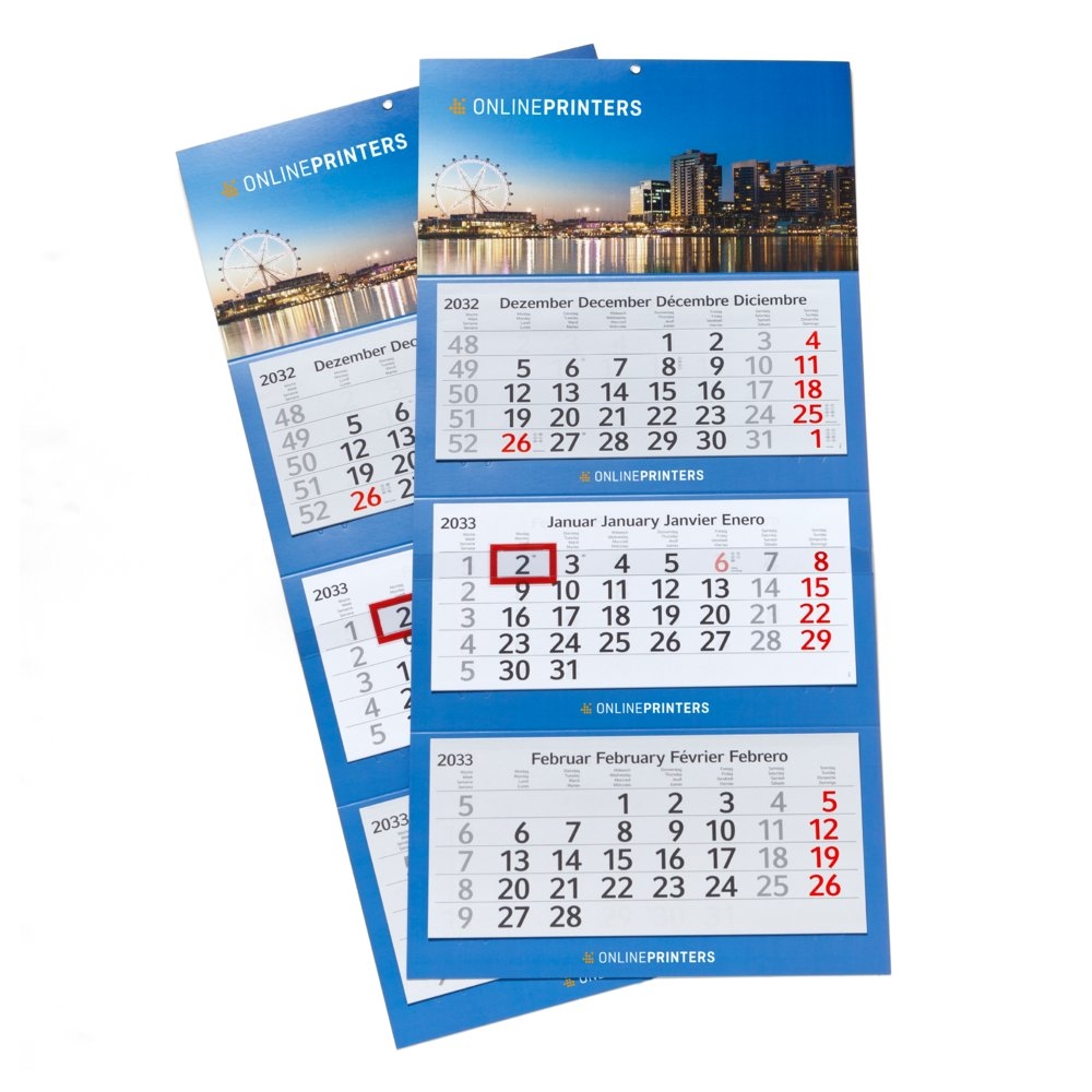 3 4 und 5 Monatskalender Mehrblock Drucken