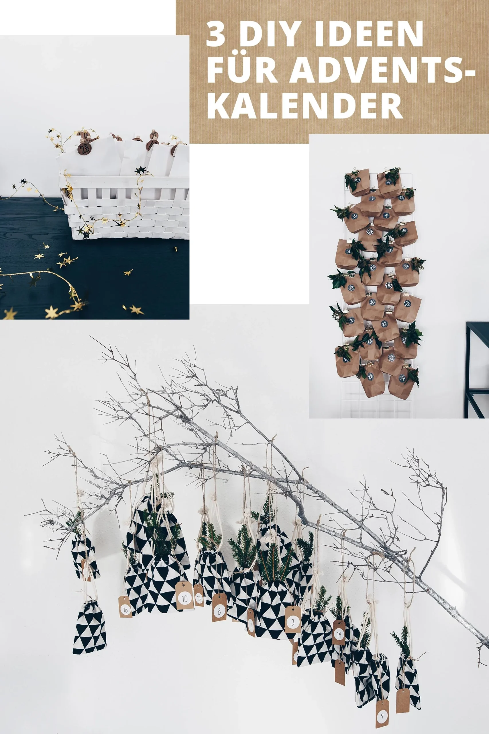 3 Einfache Und Sch ne DIY Adventskalender Ideen 