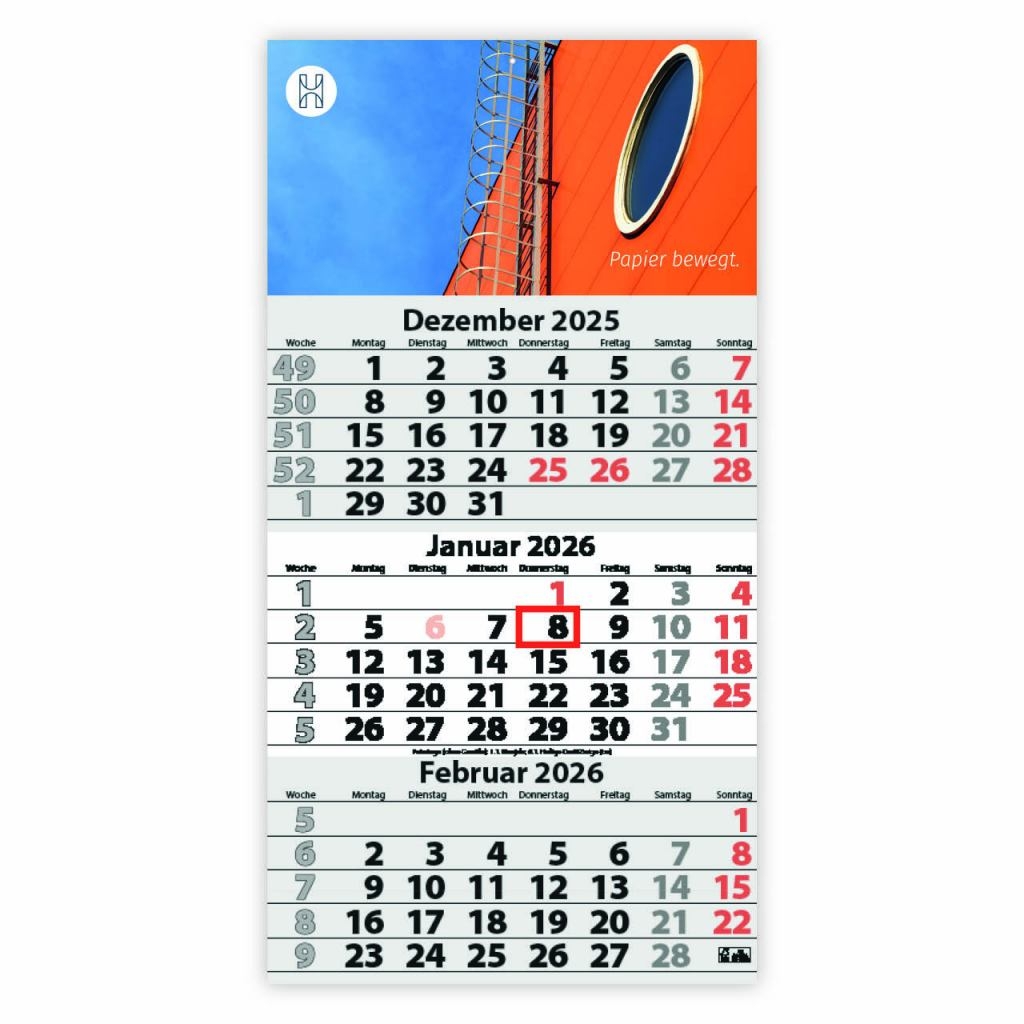 3 Monats DIN A3 Kalender Trinus G Kalender Din A3 Wandkalender