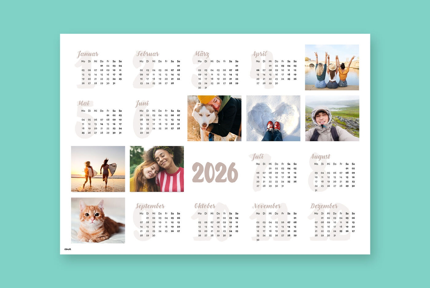 3 Monatskalender 2025 Mit Fotos Selbst Gestalten Dm Foto Paradies