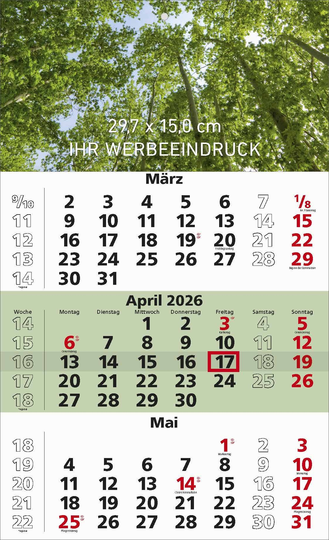 3 Monatskalender Augsburg Deutsch Gr n BLAUER ENGEL Klappkopf 26 7334 1