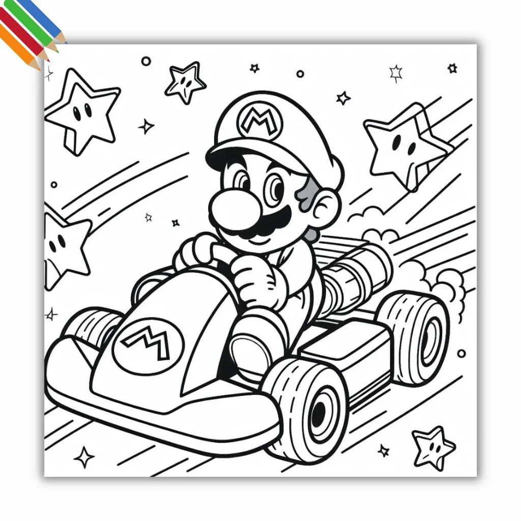 33 Mario Kart Ausmalbilder Kostenlos Zum Ausdrucken PDF