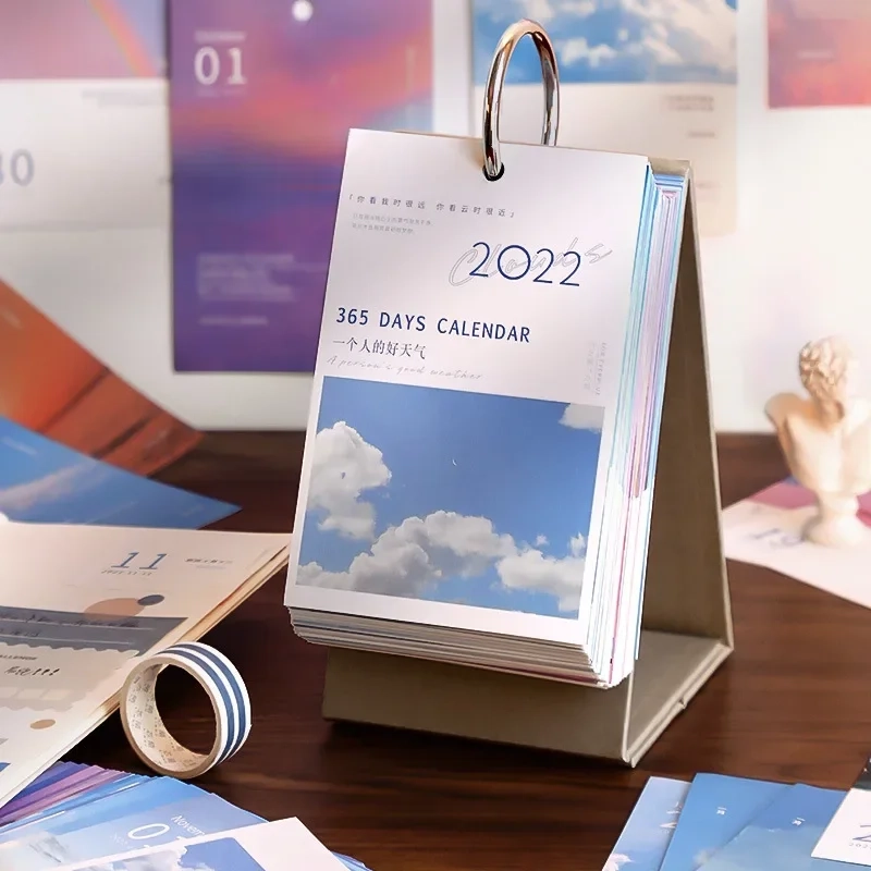 365 Page Flip Desk Calendar One Copy Every Day Creative Ins Style 2022 Desktop Calendar Decoration Gift 2022 Calendar Cards AliExpress