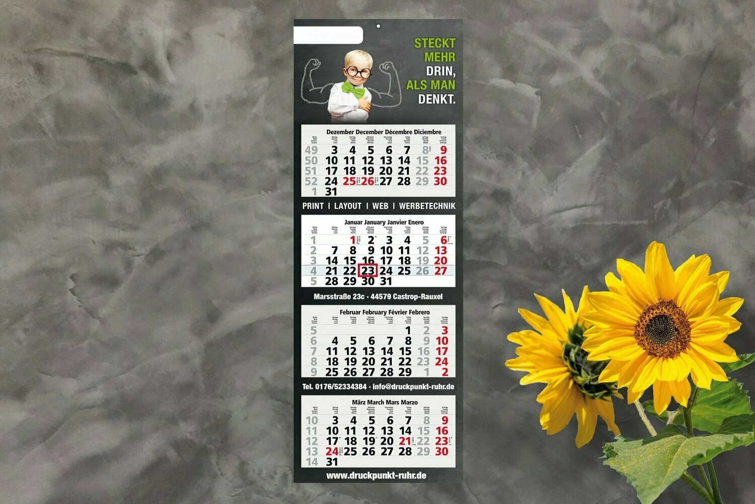 Mehrblock - Monatskalender