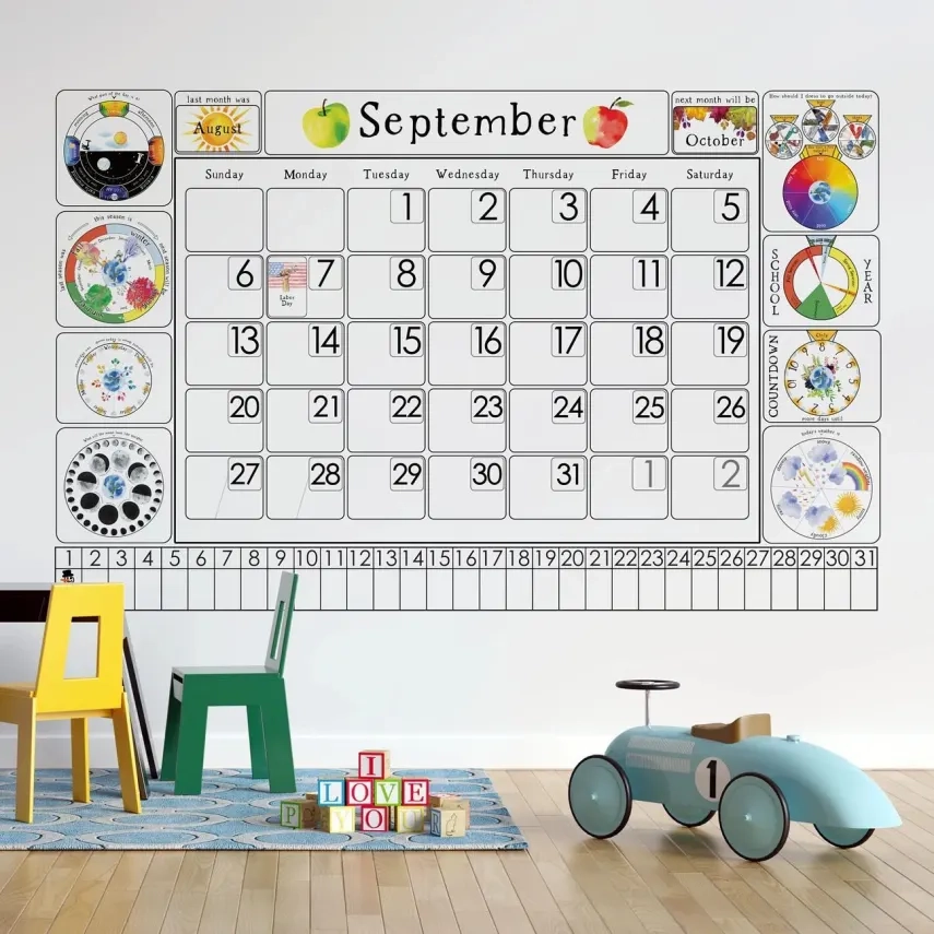 4 Montessori Kalender F r Kinder Zeit Verstehen Lernen Montessori Mom