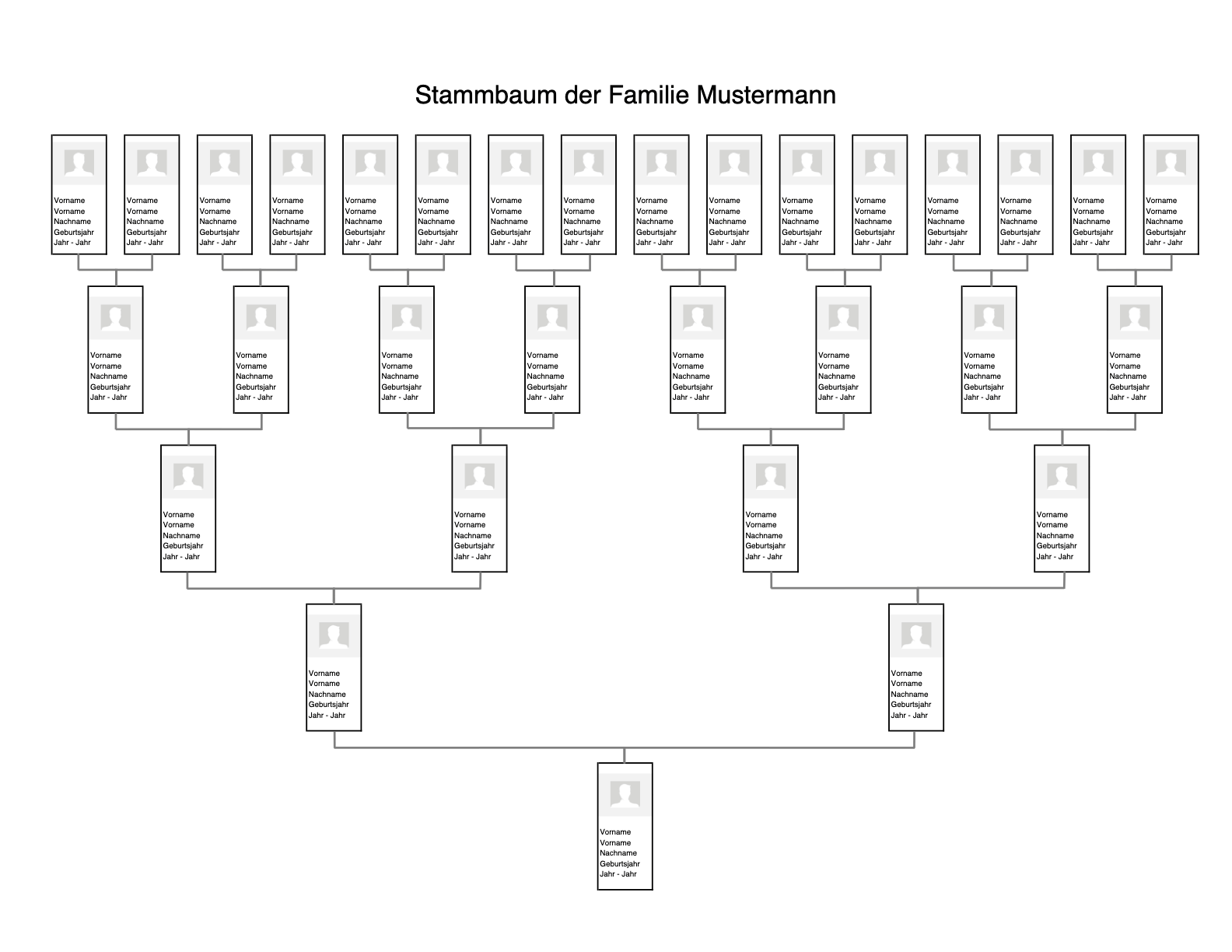 4 Stammbaum Vorlagen Kostenlos Herunterladen Word Excel 