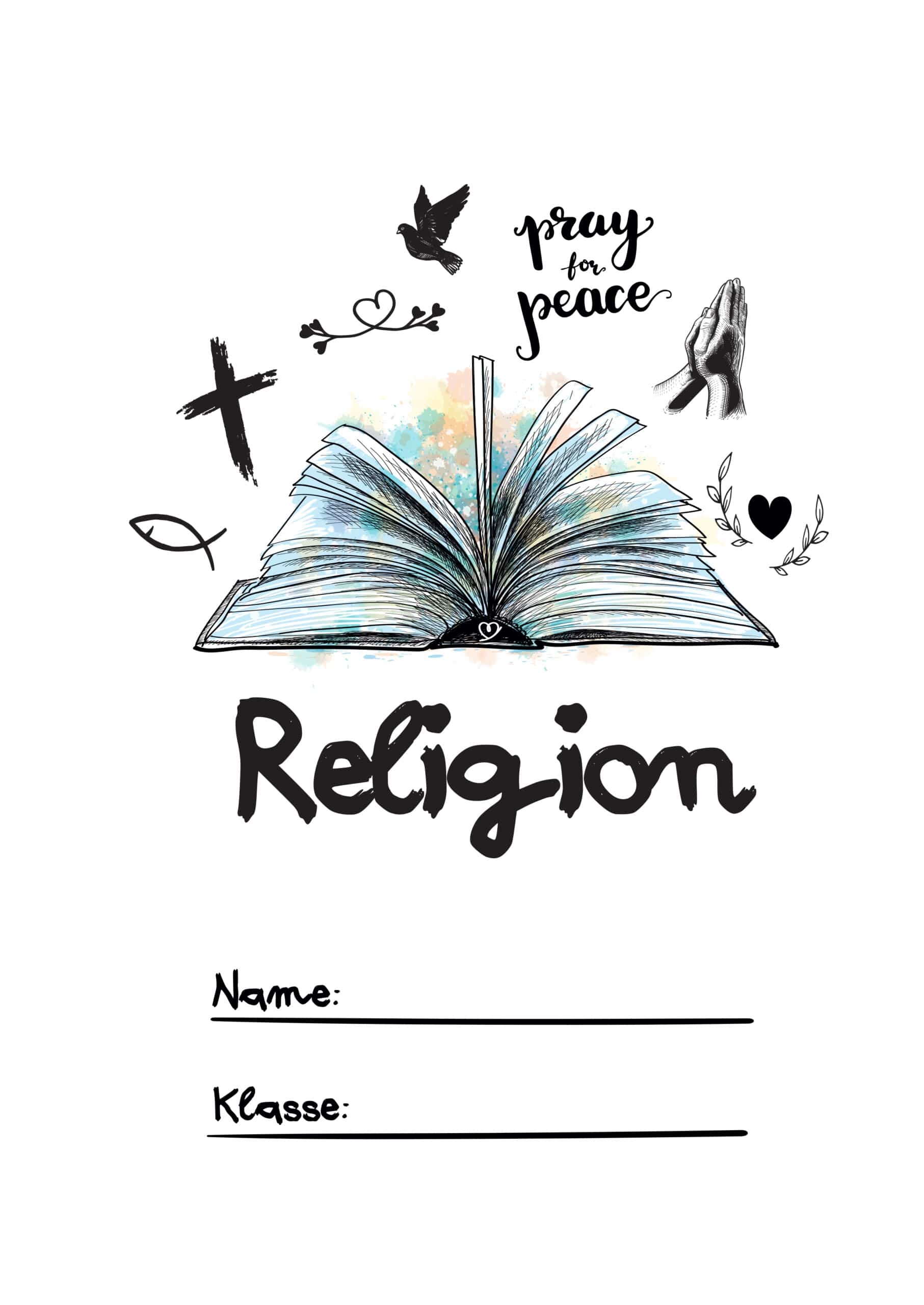 6 Deckbl tter F r Religion Zum Ausdrucken Wunderbunt de