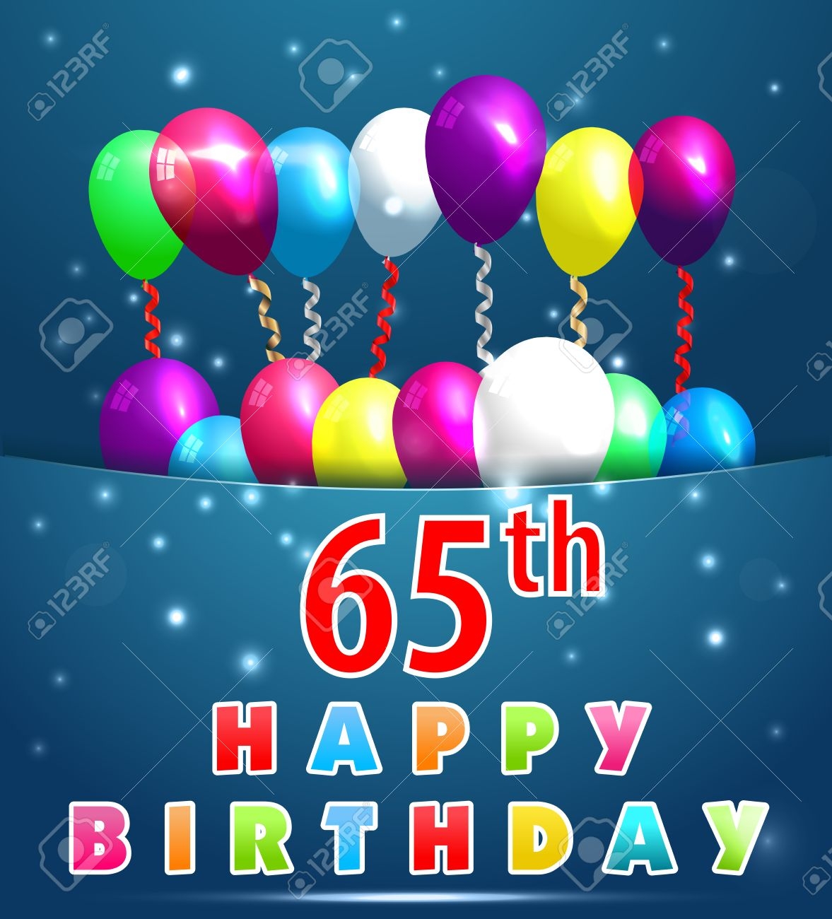 65 Jahre Alles Gute Zum Geburtstag Karte Mit Luftballons Und B ndern 65 Geburtstag Lizenzfrei Nutzbare SVG Vektorgrafiken Clip Arts Illustrationen Image 36933190 