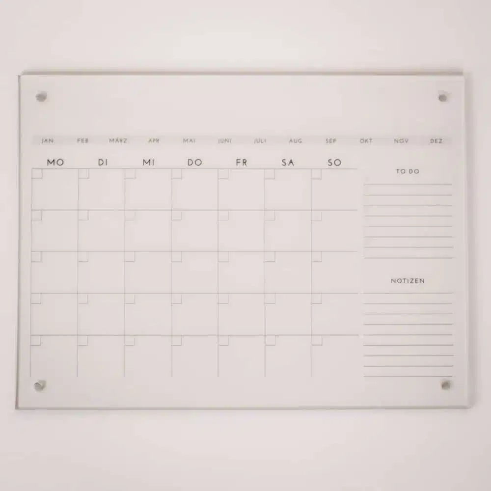 Kalender Yum Draufschreiben Monat