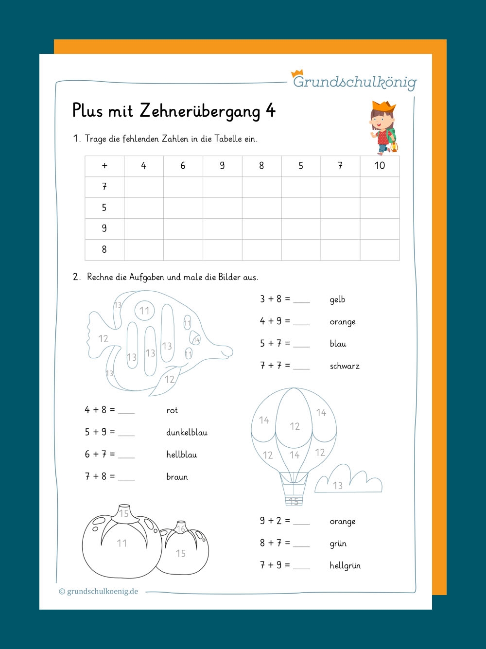 Mathe Klasse 1 Kostenlose Arbeitsblätter