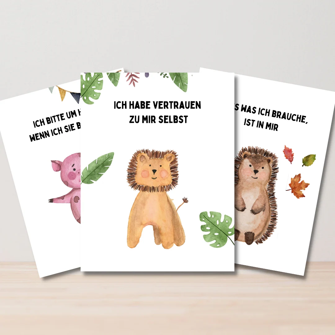 Affirmationskarten F r Kinder PDF Zum Sofort Drucken Kindly shop