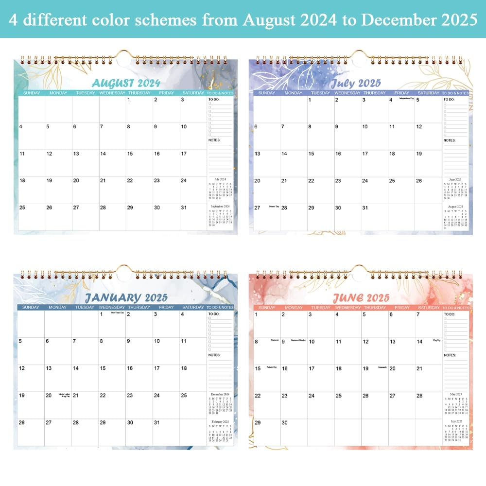 Amazon 2025 Calendar 12 Months Calendar 2025 From January 2025 December 2025 Wall Calendar 2024 2025 With Thick Paper 11 5 X 14 5 Watercolor Office Products