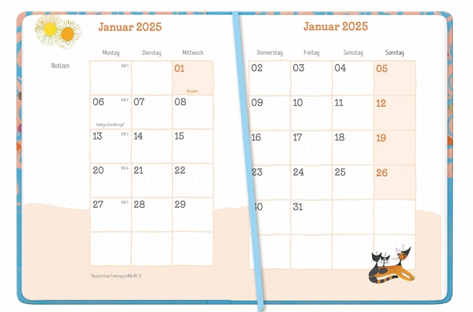 Kalender Buch 2025