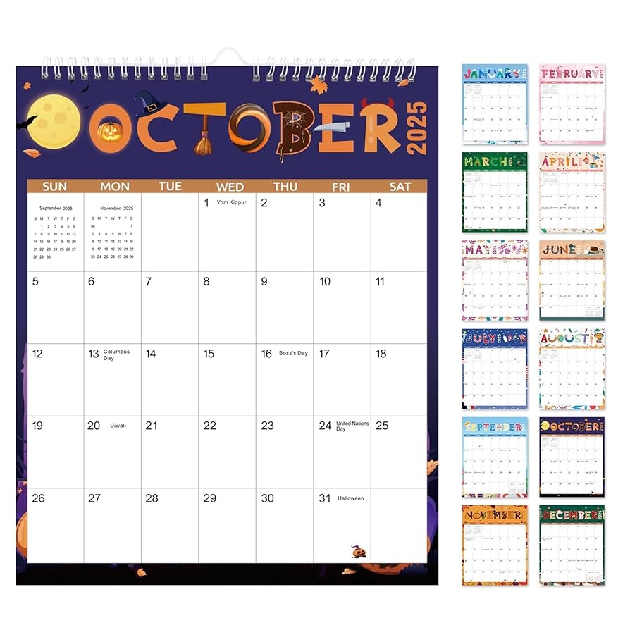 Amazon Zuozee Wall Calendar 2025 2026 Large Calendar 2025 2026 For Wall Runs From January 2025 December 2026 14 X 11 Perfect For Organizing At Home Office School Office Products