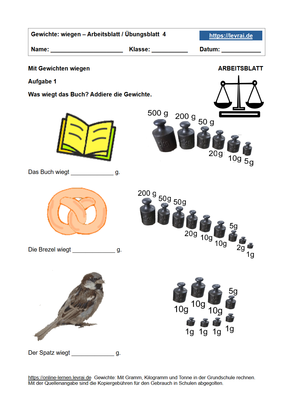 Arbeitsblätter Grundschule Kostenlos PDF