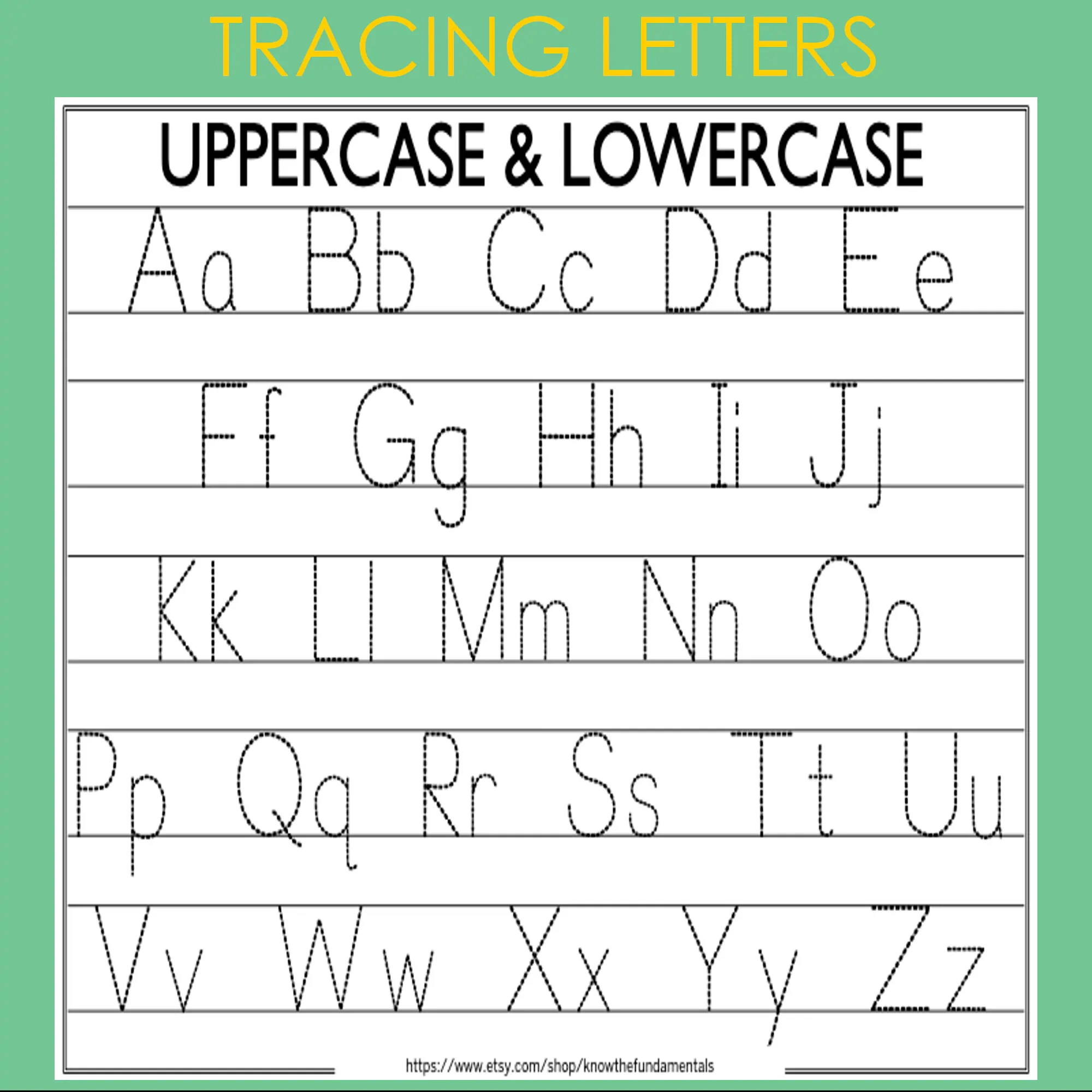 Arbeitsblatt Zum Ausdrucken Mit Alphabet Gro e Kleinbuchstaben Hausschule Gro buchstaben Kleinbuchstaben Kindergarten Kleinkinder ben Kinder Etsy de