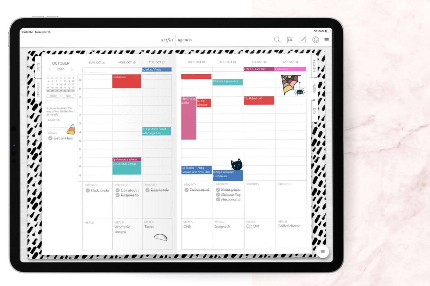 Digital E Kalender Layout