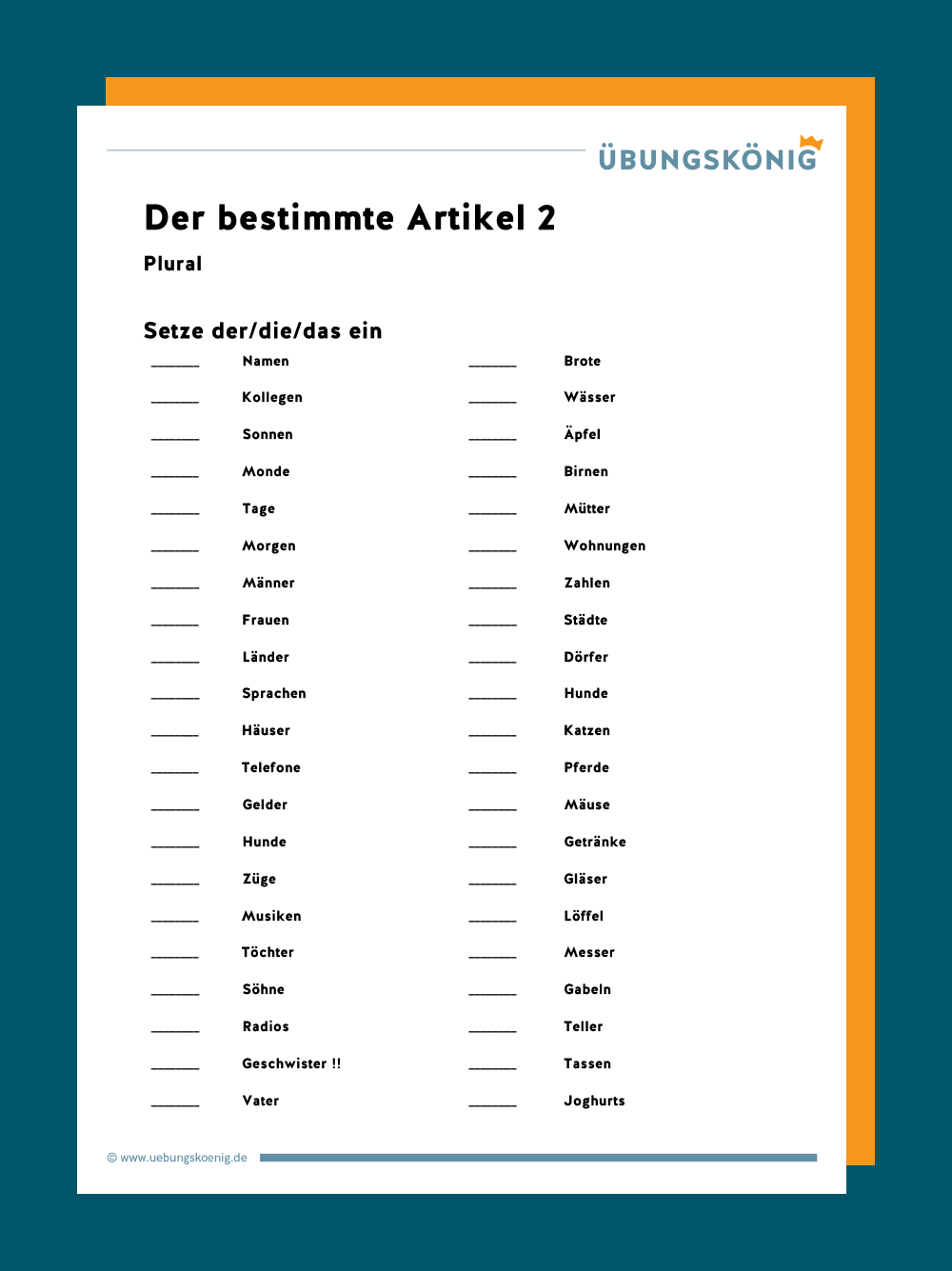 Daz Arbeitsblätter PDF Kostenlos