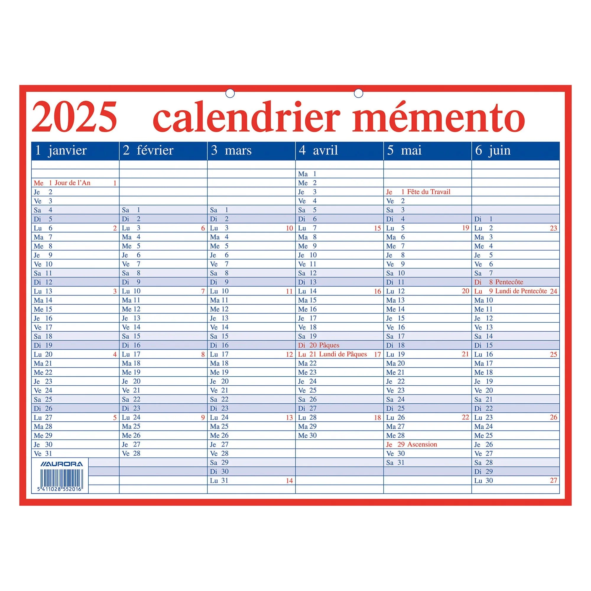 Memento Kalender 2025