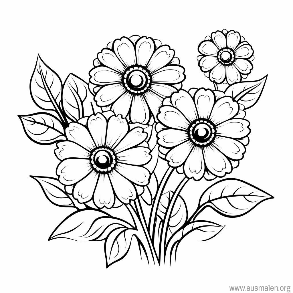 Ausmalbilder Blumen Zum Ausdrucken Kostenlose Malvorlagen