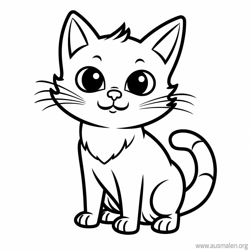 Ausmalbilder Katzen Zum Ausdrucken Kostenlose Malvorlagen