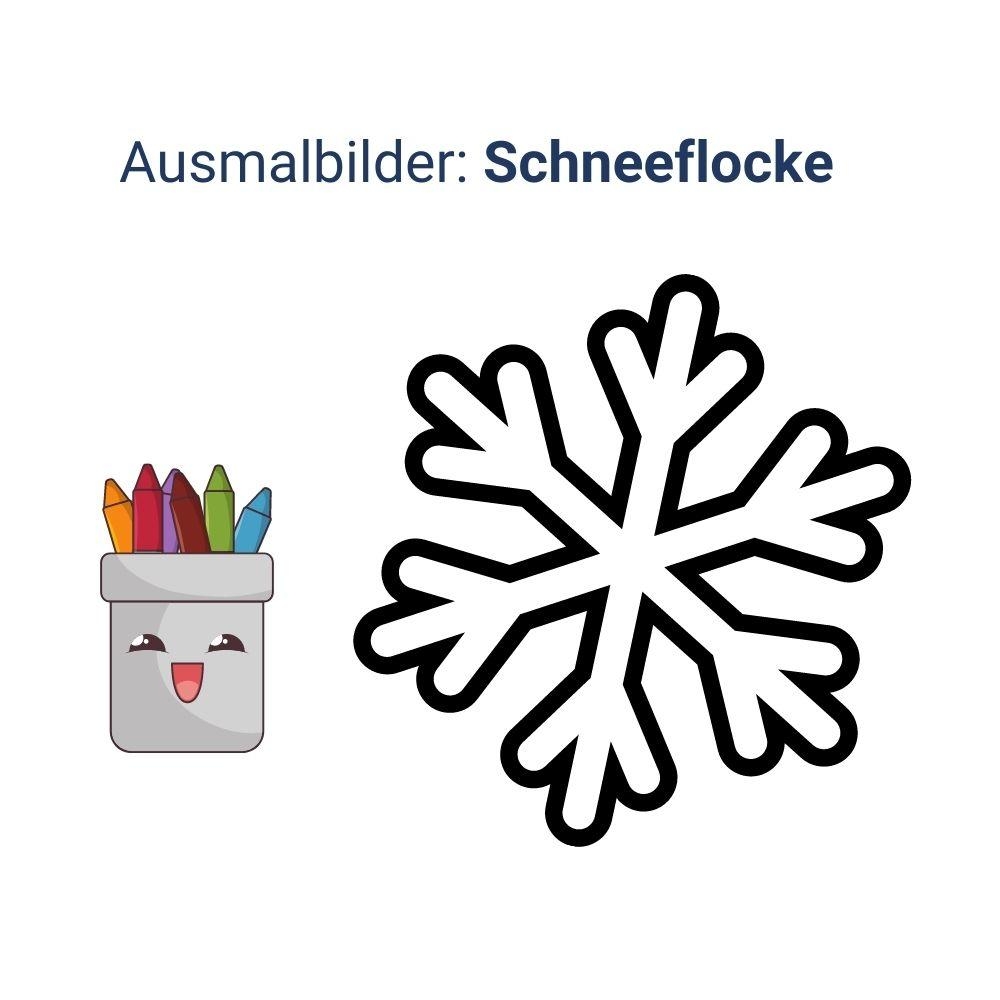 Ausmalbilder Malvorlagen Schneeflocken Winter Schnee Kinder Ausdrucken Kostenlos