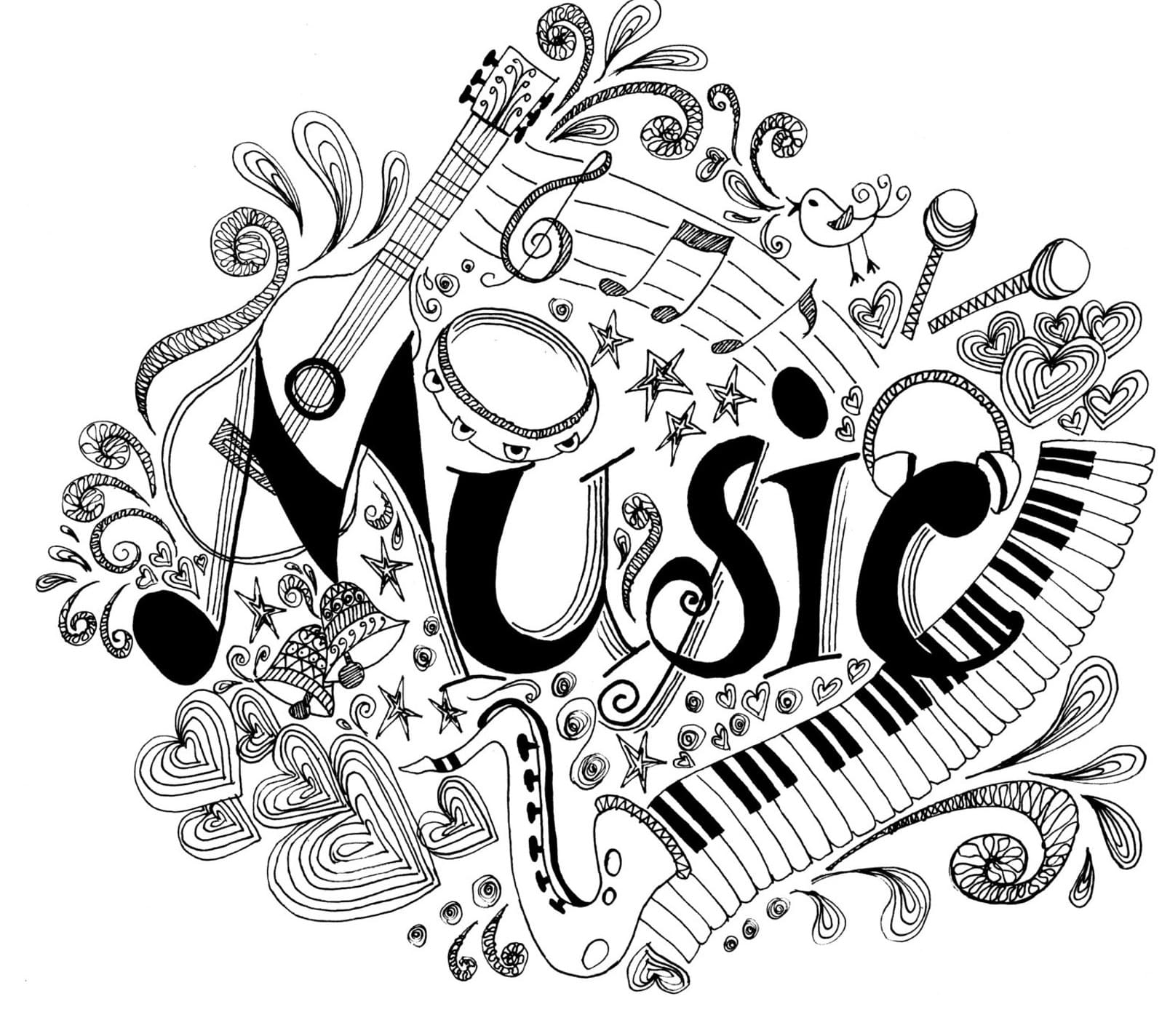 Ausmalbilder Musik 100 Malvorlagen Kostenlos Zum Ausdrucken