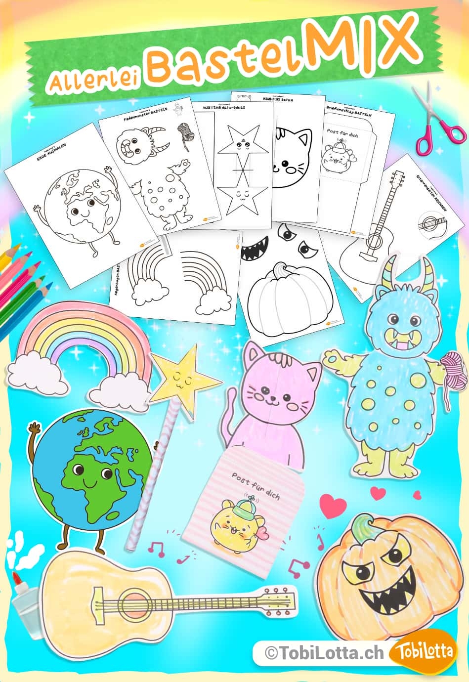 Bastelvorlagen F r Kinder Kostenlose PDF Vorlage Zum Ausdrucken