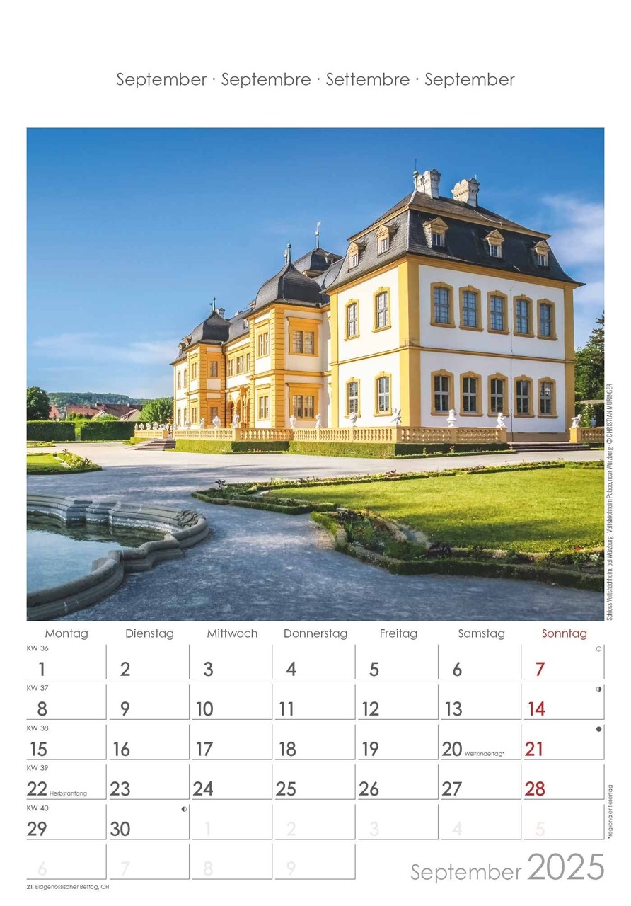 Kalender Bayern MIT kW