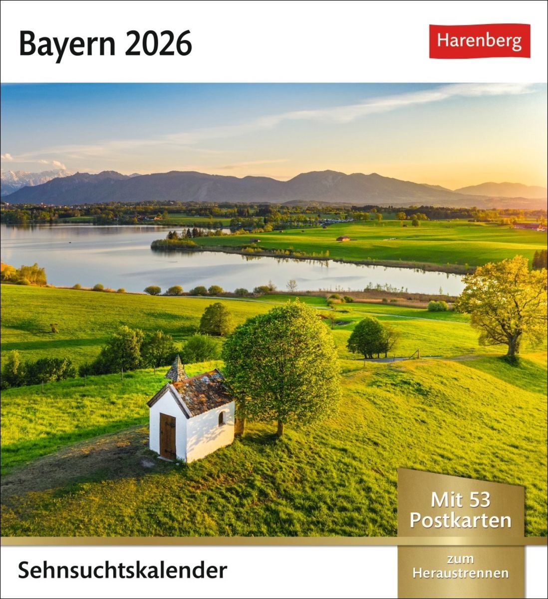 Bayern Sehnsuchtskalender 2026 Wochenkalender Mit 53 Postkarten Kaufen