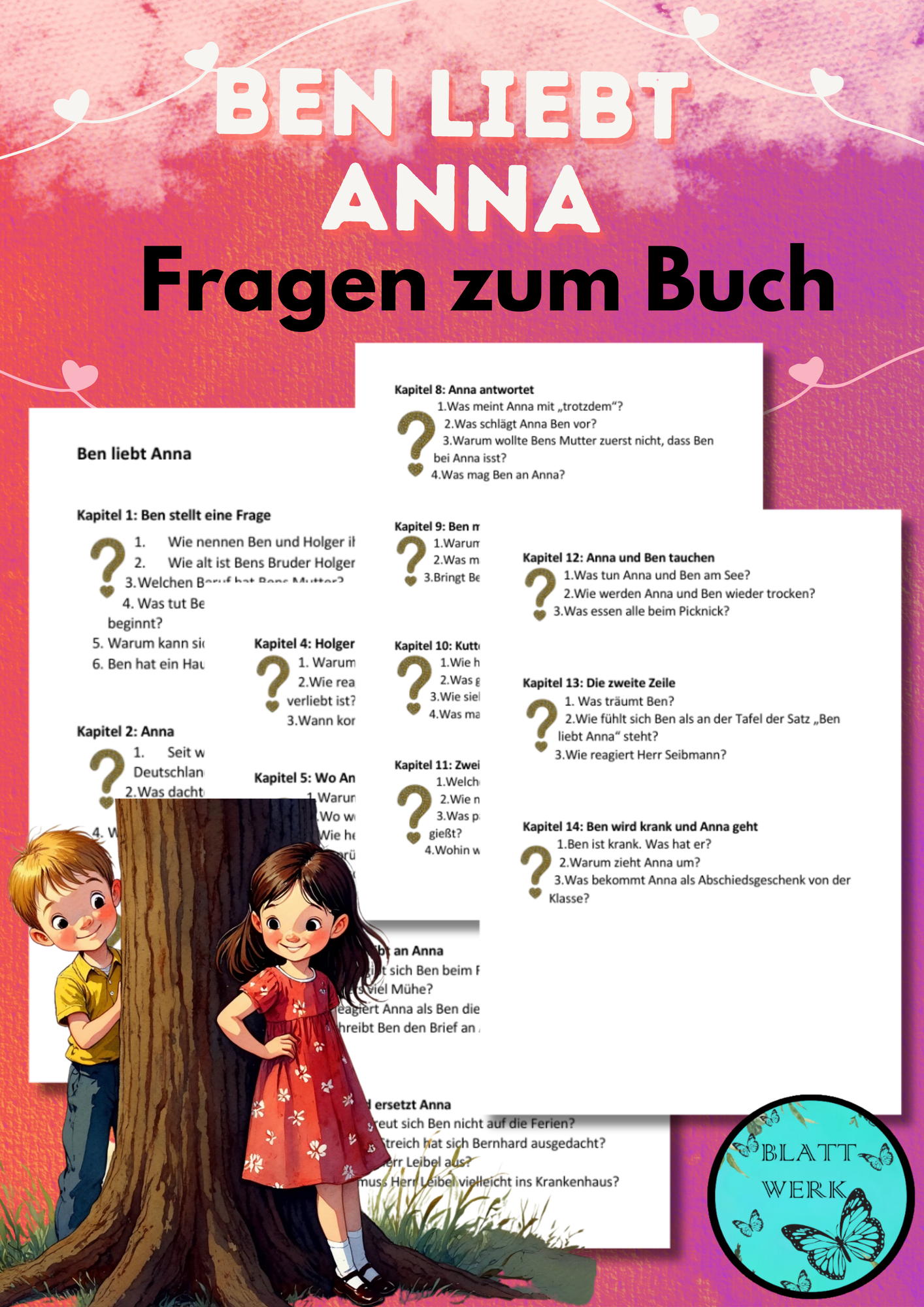 Ben Liebt Anna Aufgaben Zum Buch Unterrichtsmaterial Im Fach Deutsch