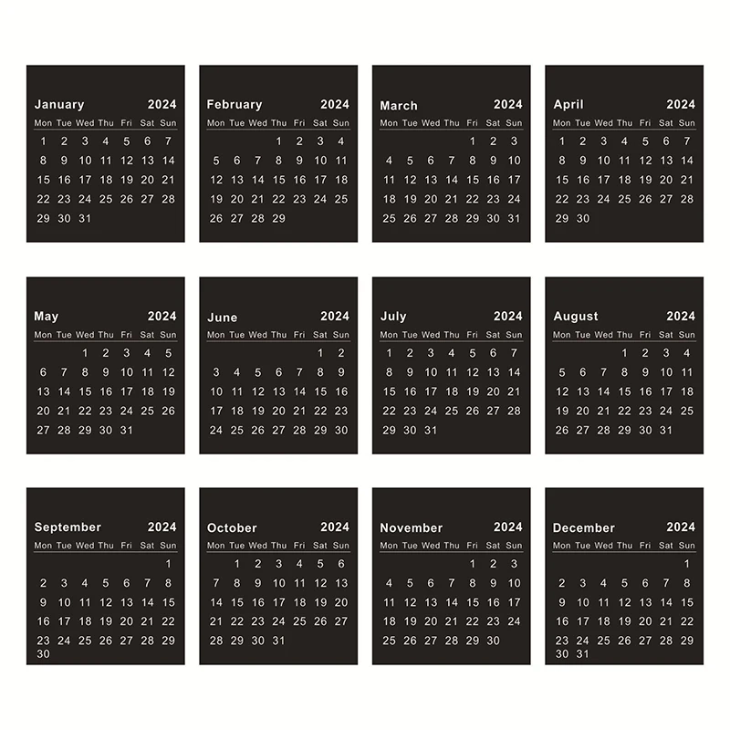 Black White 2024 2025 Desk Calendar Kawaii Coil Calendar To Do List Monthly Daily Planner Agenda Organizer Cute Office Supplies AliExpress