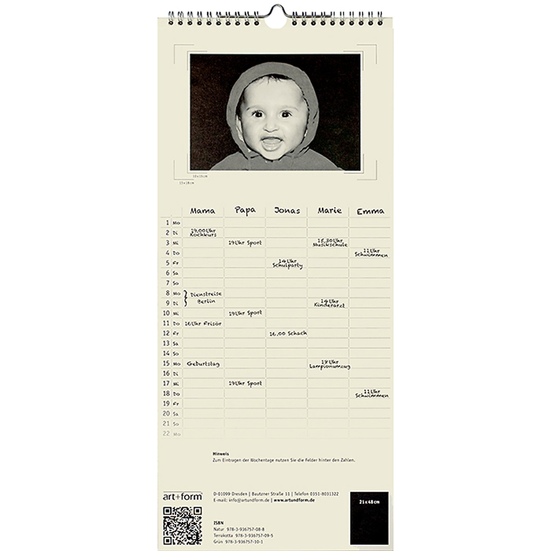 Blanko Kalender Do It Yourself Online Kaufen Modulor