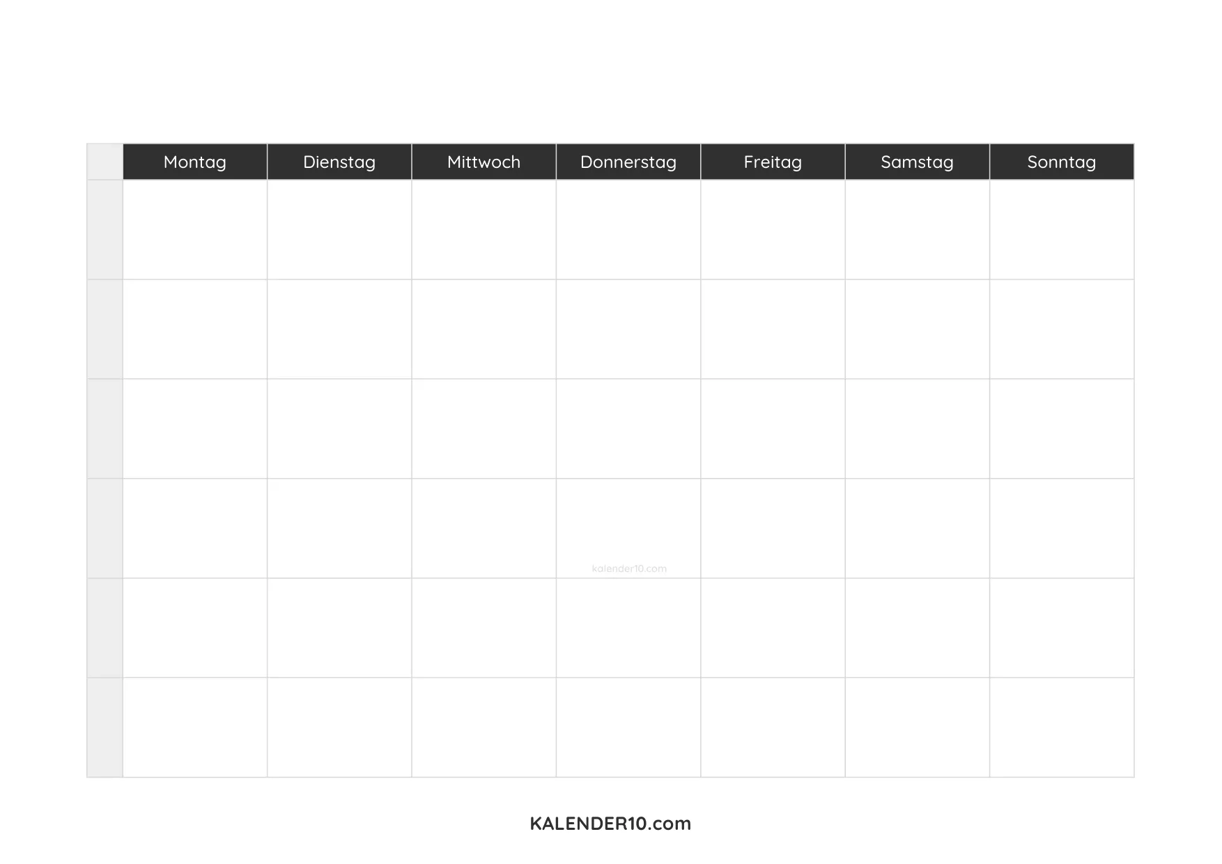 Blanko Kalender Zum Ausdrucken Dein Flexibler Planer
