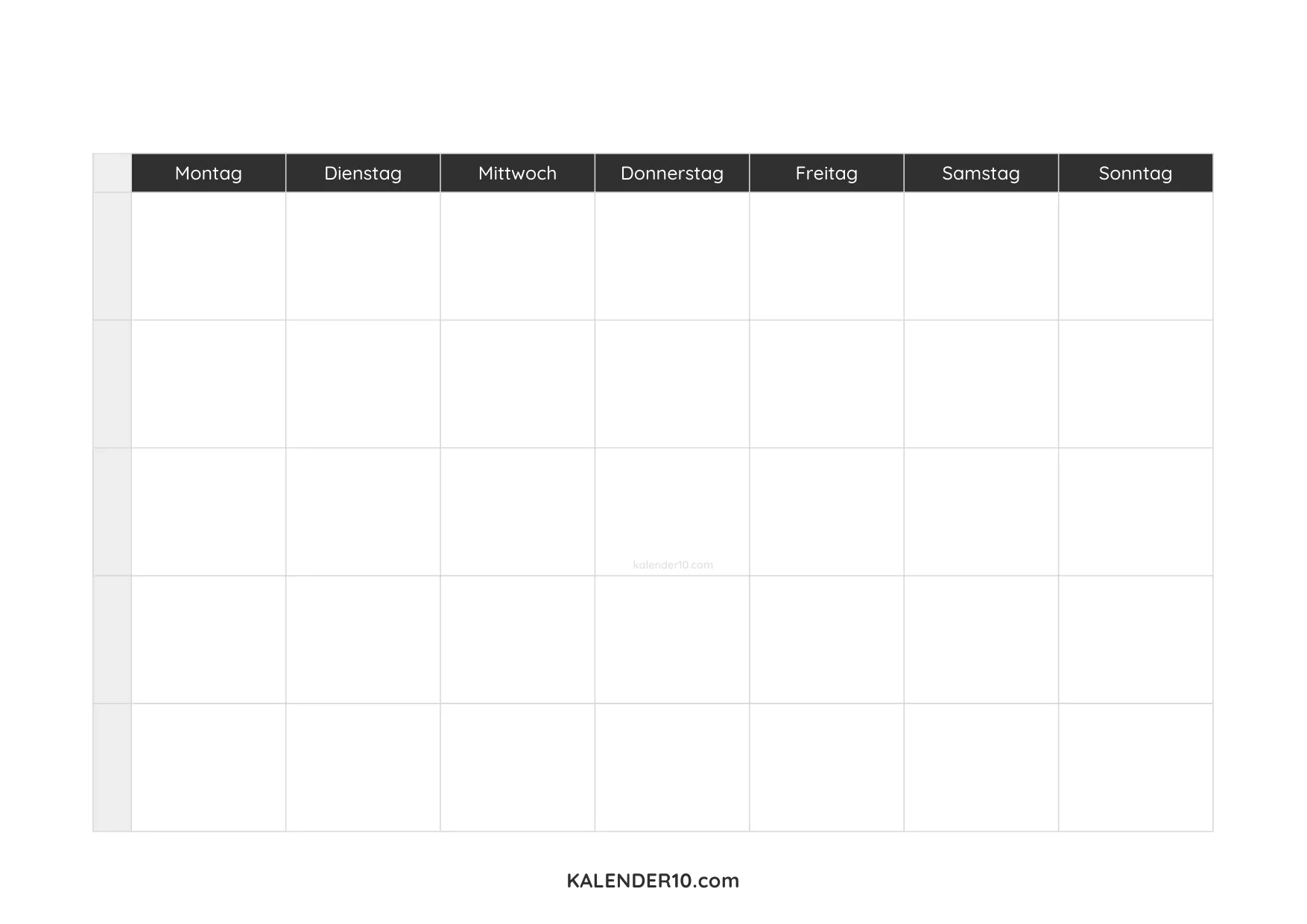 Blanko Kalender Zum Ausdrucken Dein Flexibler Planer