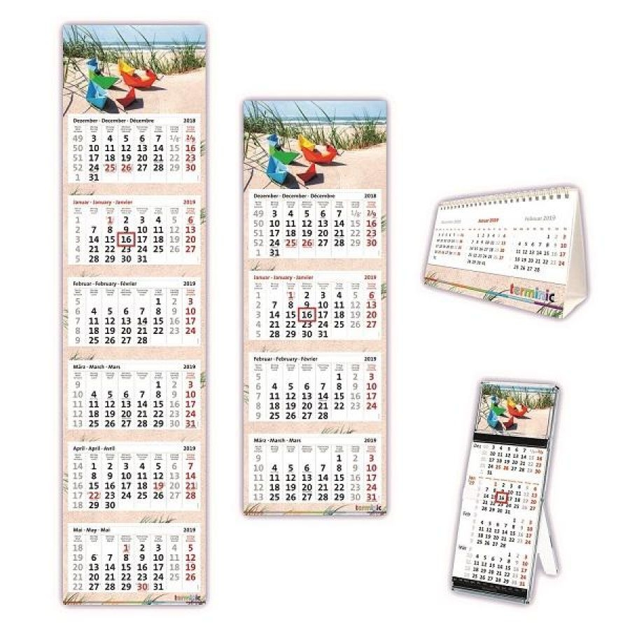 Blickfang Im B ro Terminic Kalender Sind Alltagshelfer Und Werbetr ger In Einem