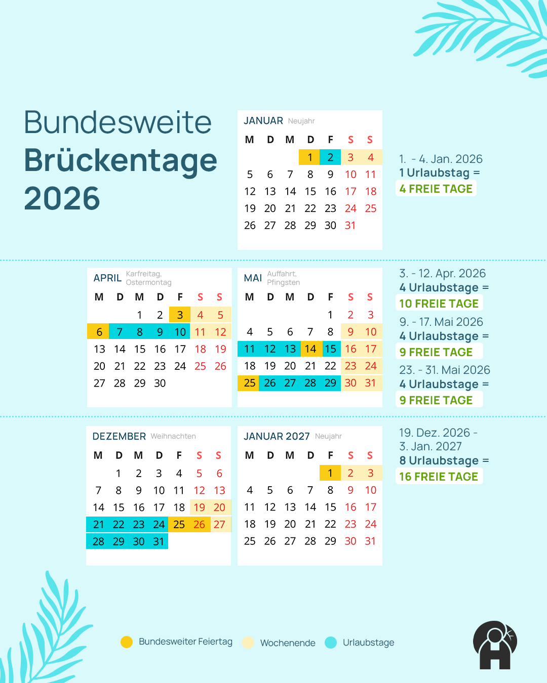 Br ckentage 2026 In Der Schweiz 25 Ferientage 59 Freie Tage