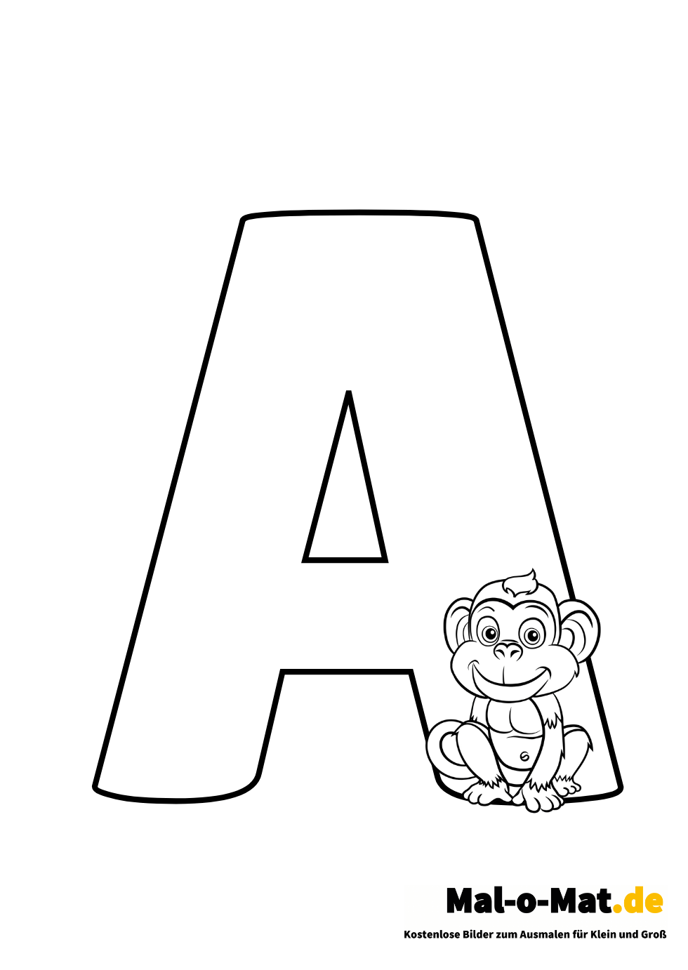 Buchstaben Ausmalbilder Kostenlos Herunterladen Mal O Mat