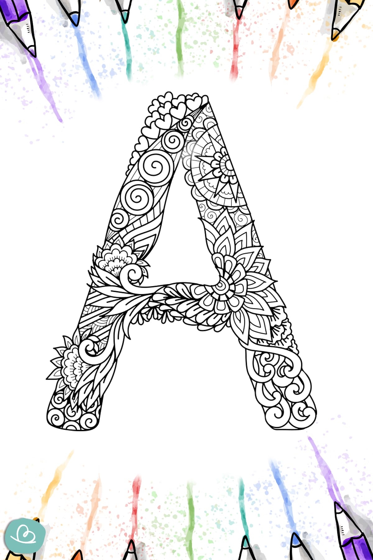 Buchstaben Mandala Vorlagen Zum Ausdrucken Wunderbunt de