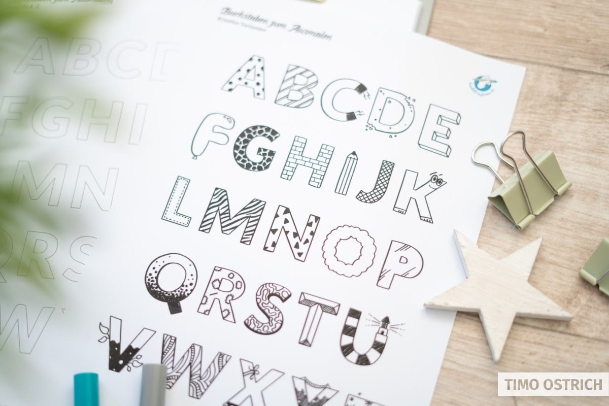 Buchstaben Zum Ausmalen mit Gratis PDF Download Buchstaben Zum Ausmalen mit Gratis PDF Download