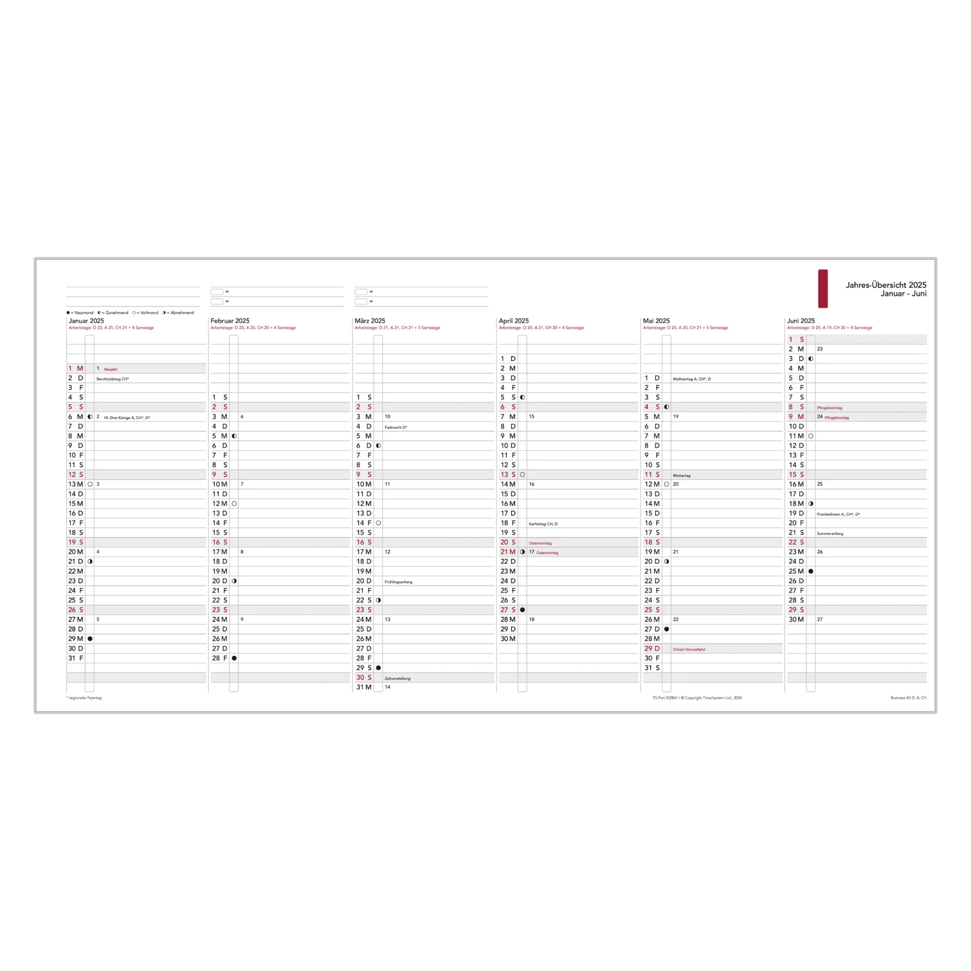Vögtli Terminkalender 2025